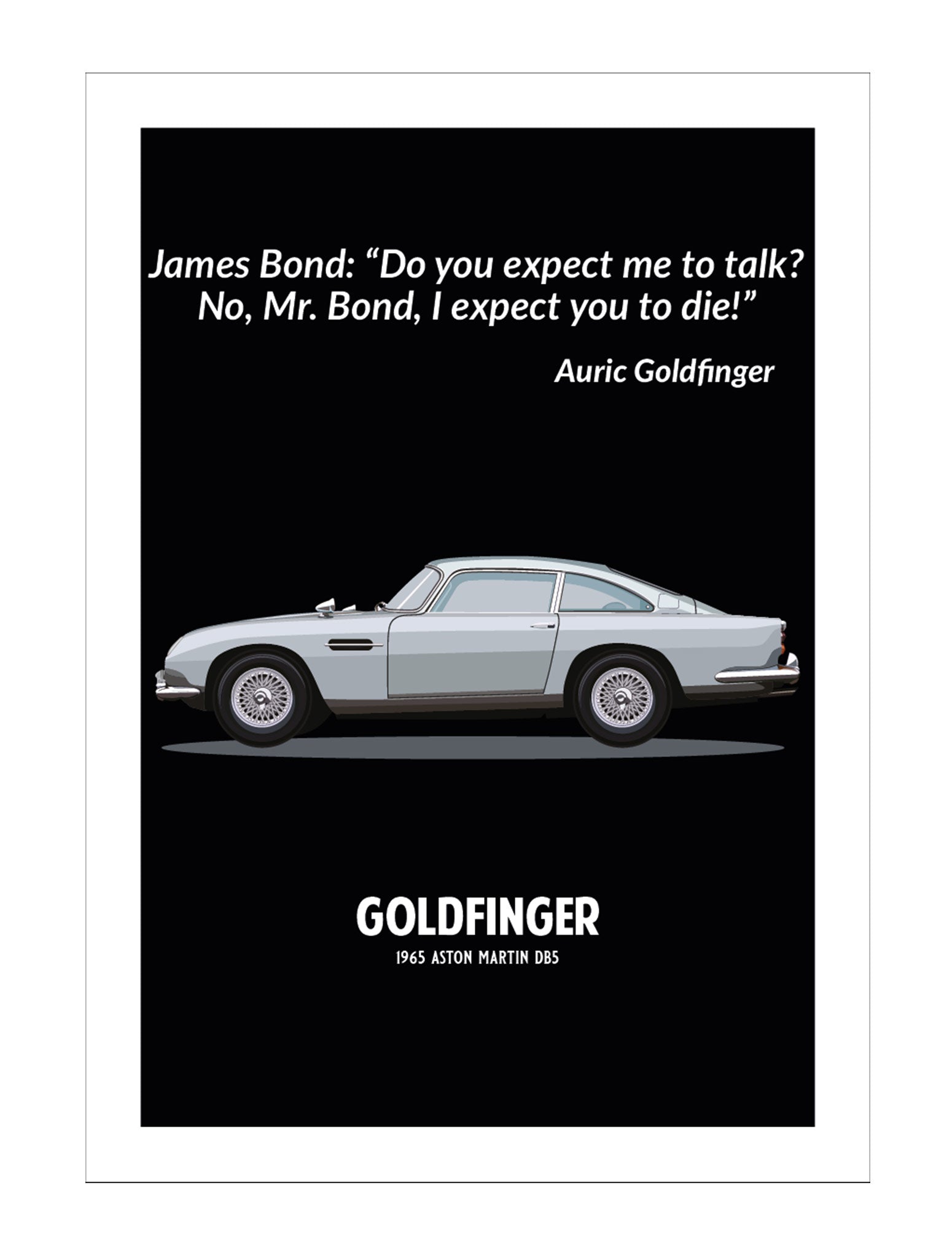 Goldfinger Movie Print