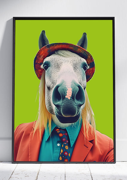 Hipster Horse Portrait