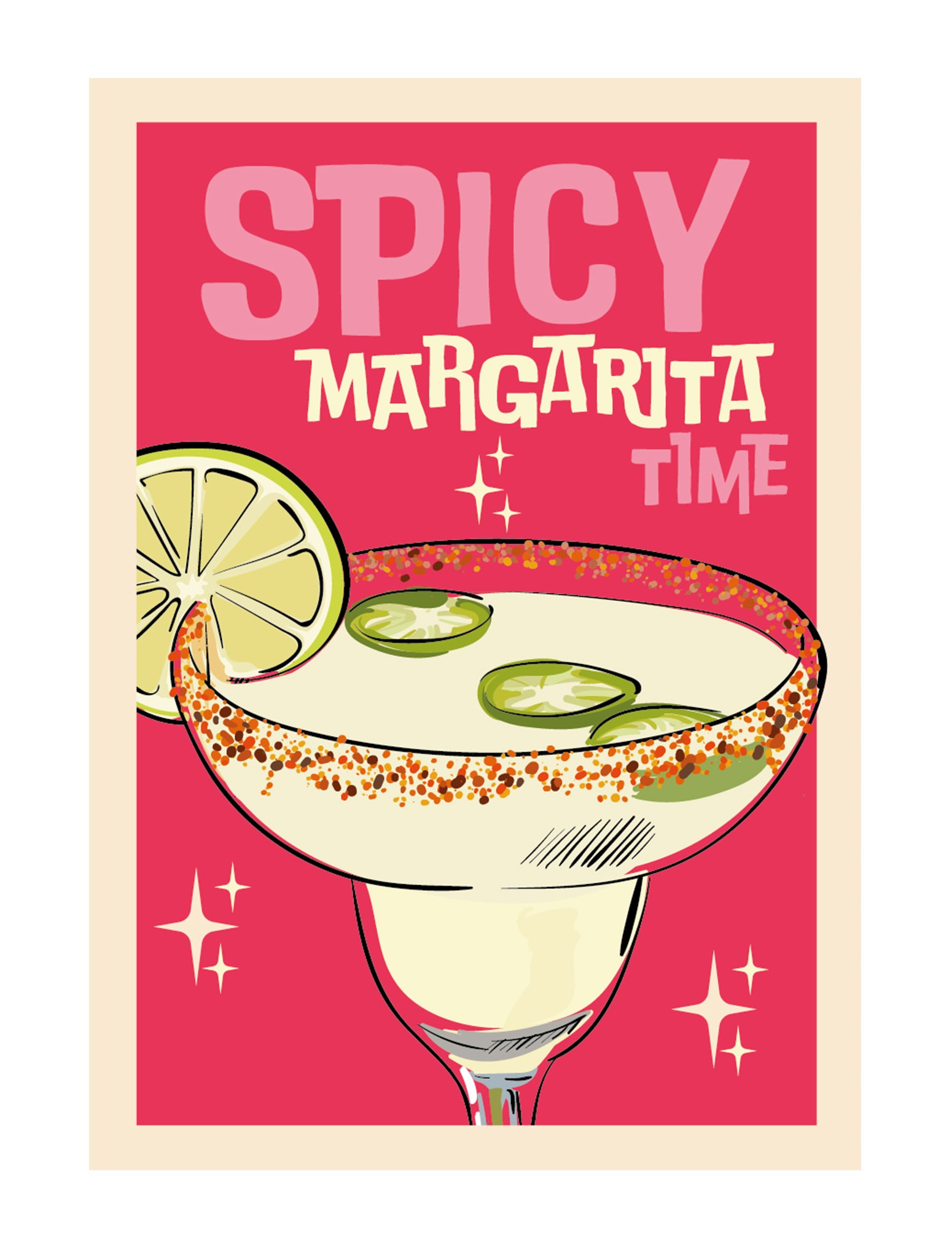 Spicy Margarita Time Print