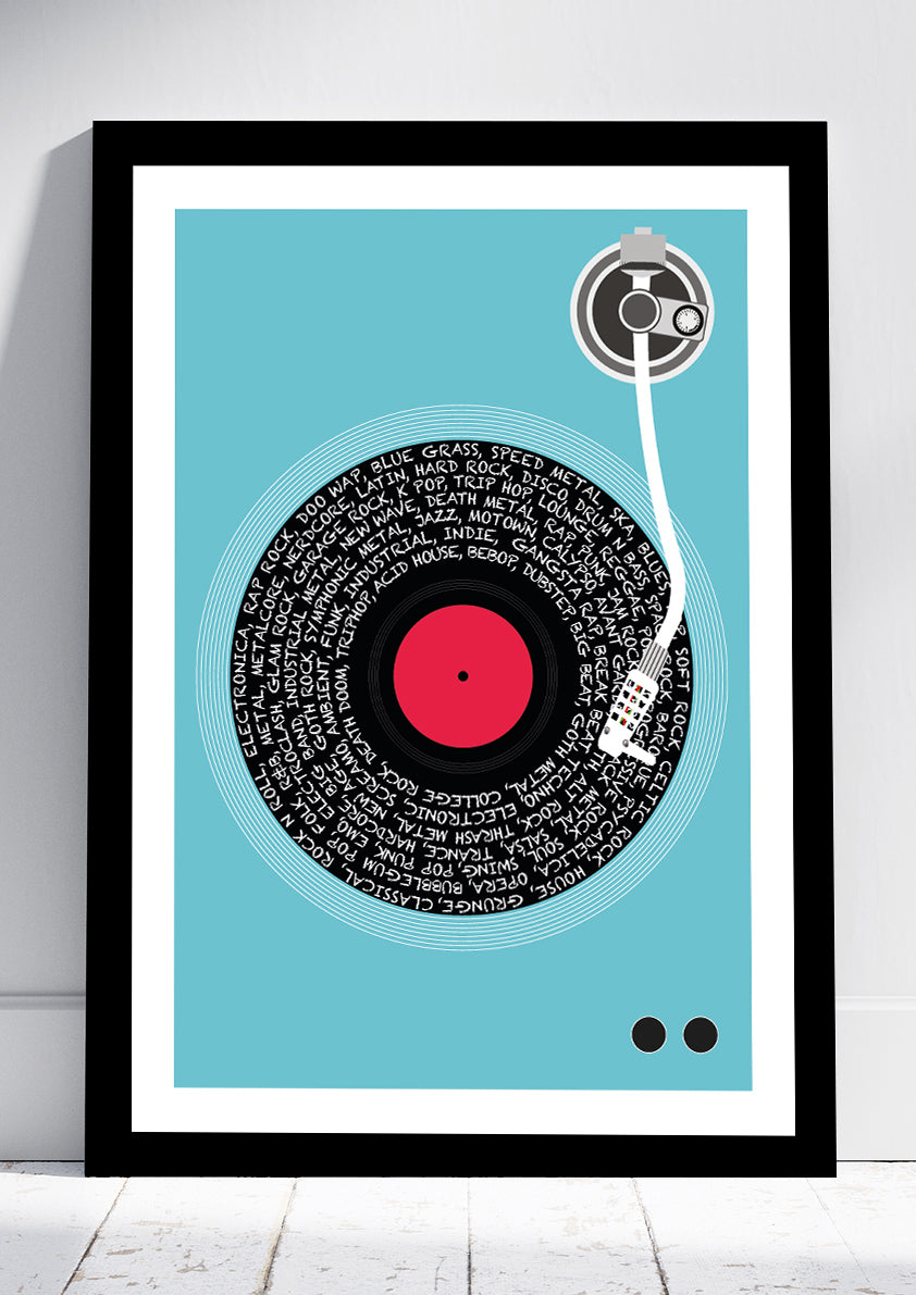 Vinyl Genres Print