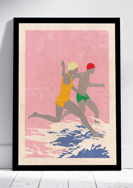 Running Swimmers (Pink)