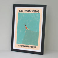 Go Swimming Worry Less (Brunette)