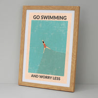 Go Swimming Worry Less (Brunette)