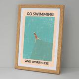 Go Swimming Worry Less (Brunette)
