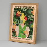 Into the Garden (blonde/white tee)